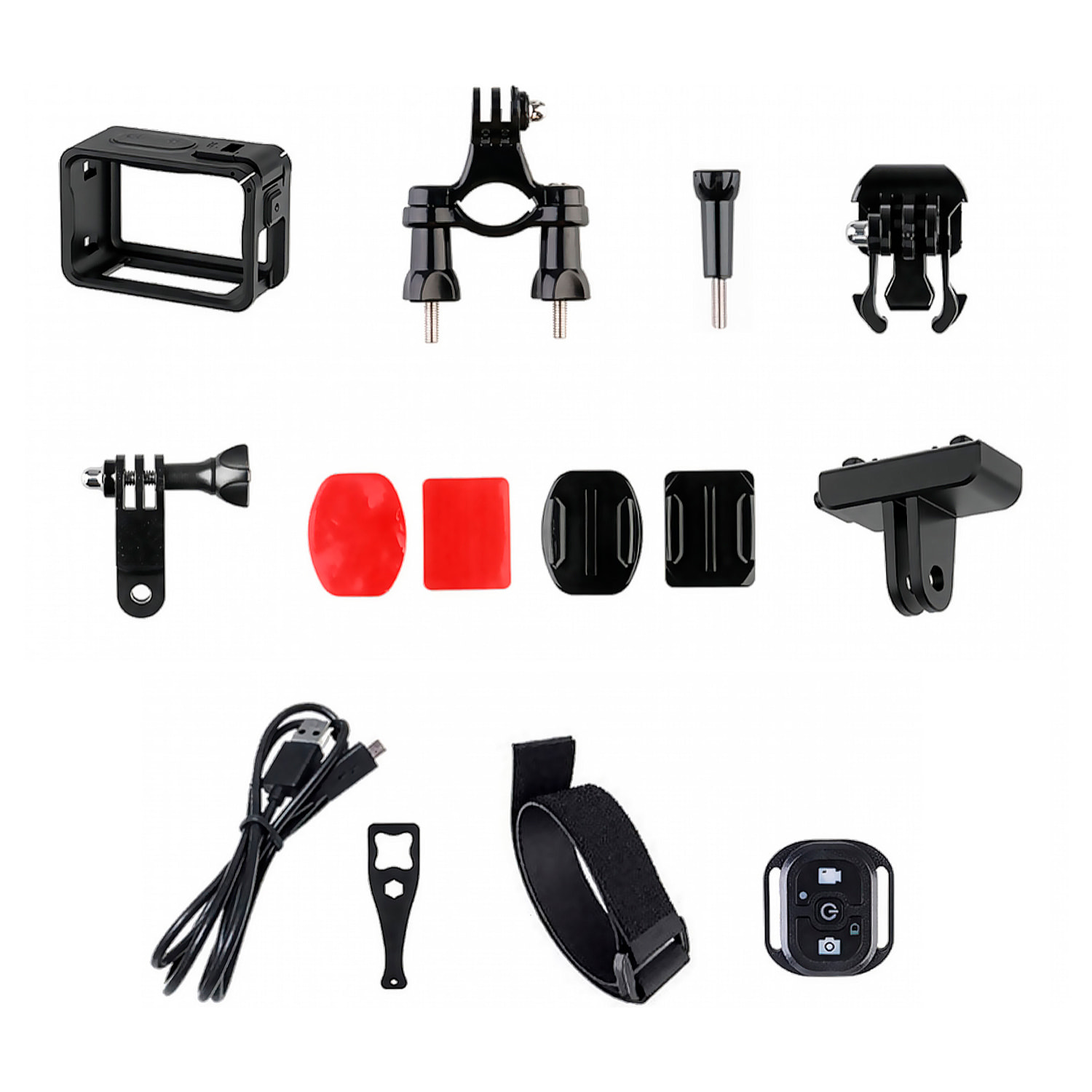 Cámara deportiva WIFI M90TR doble pantalla ultra HD de 2.2" y HD de 1.4", vídeo hasta 5K 60FPS y fotografías de hasta 64 MP. Zoom digital 5x, múltiples modos de foto y vídeo. Sumergible 30M.