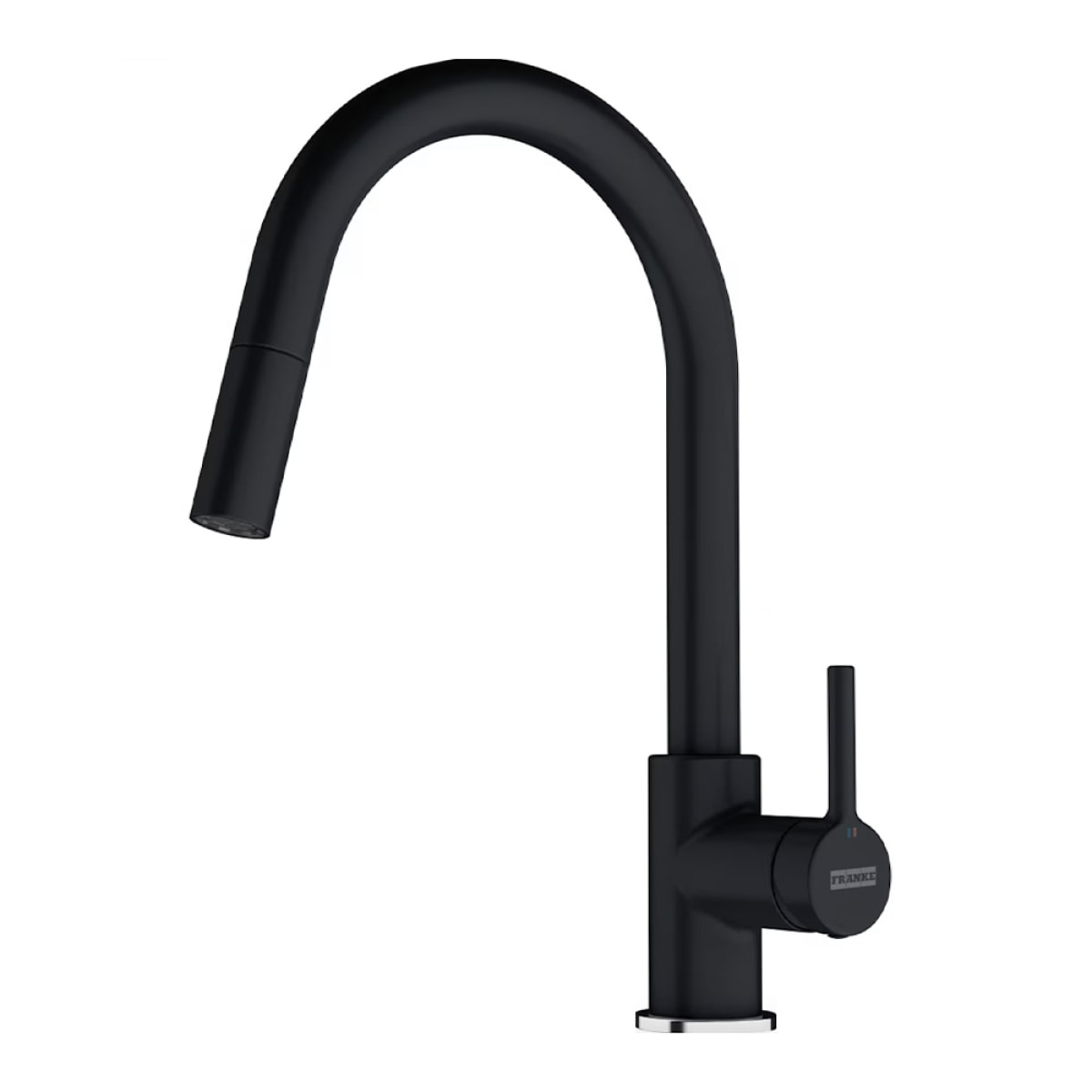 Lina - Mitigeur de cuisine 215x360mm, Douchette extractible, Rotation du bec  150°, noir Onyx (115.0626.055)