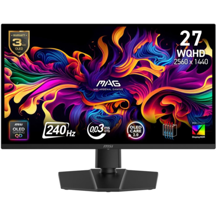 Ecran PC Gamer MSI MAG 271QP QD-OLED X24 27''