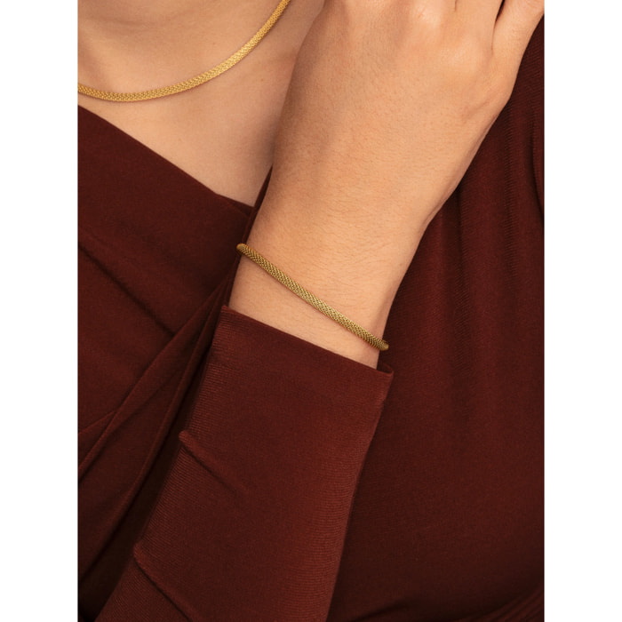 Pulsera Mara Acero Baño Oro