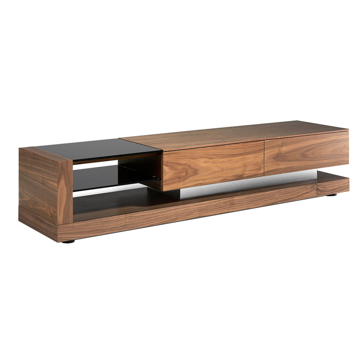 Mueble TV de nogal 200x45x38cm