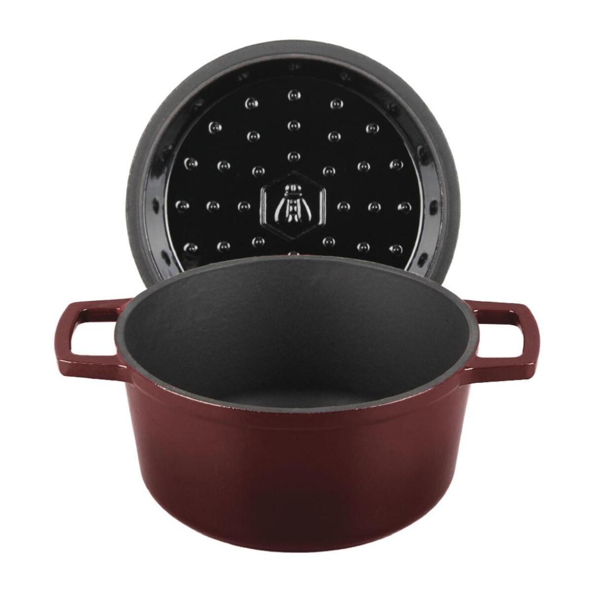 Cocotte en fonte ronde   - "Masseiron Merlot"