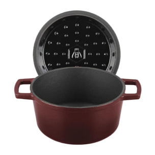 Cocotte en fonte ronde   - "Masseiron Merlot"