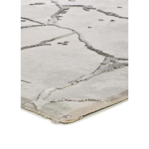 ORIS Alfombra efecto marmol con relieve gris, varias medidas disponibles.