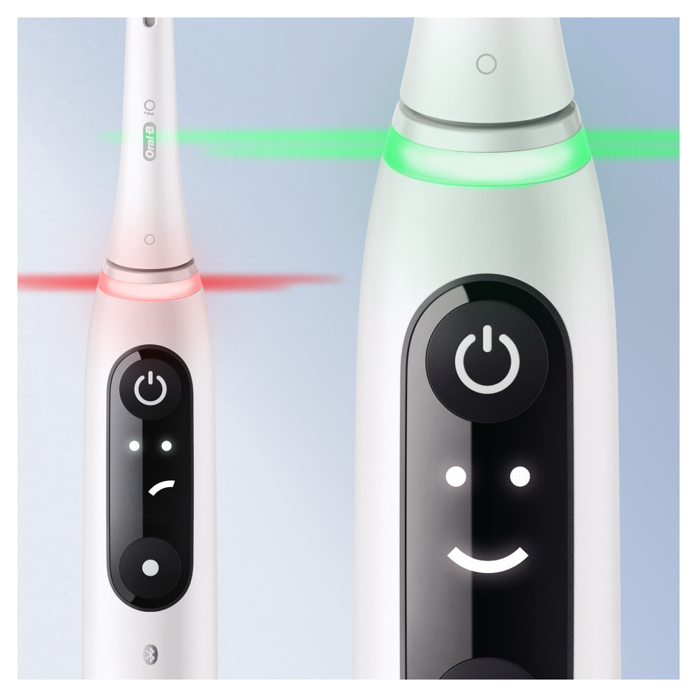 Oral-B iO 6 - Duo - Blanche et Rose - Brosses À Dents Électriques connectées