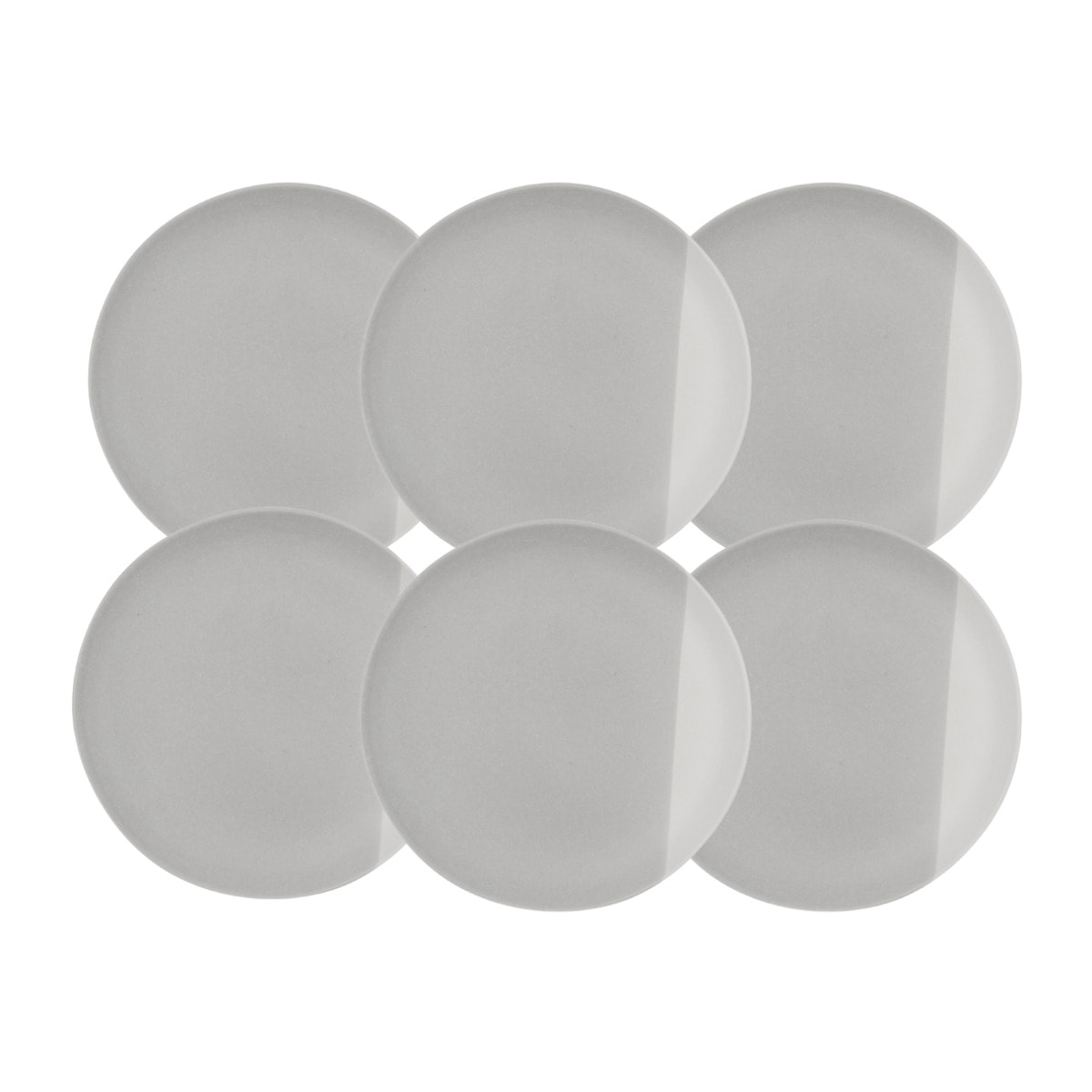 Lot de 6 assiettes à dessert, TERRE DE SIENNE