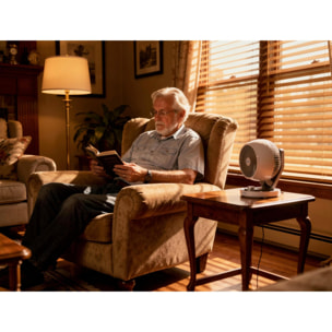 Ventilador de sobremesa 60W con 3 velocidades e inclinación regulable VENTY TA 60 PURLINE