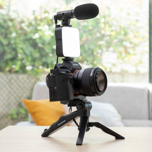 Kit Vlogging con Luce, Microfono e Telecomando Plodni InnovaGoods 6 Pezzi