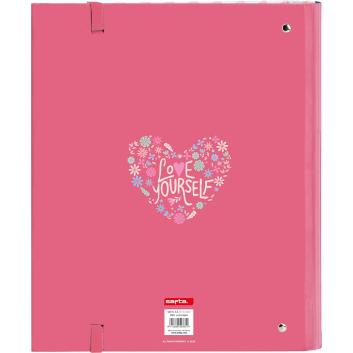 Carpeta 4 anillas 35mm c/recambio safta "feeling"