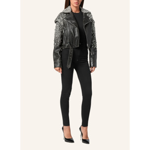 PHILIPP PLEIN Oversize Biker Jacket