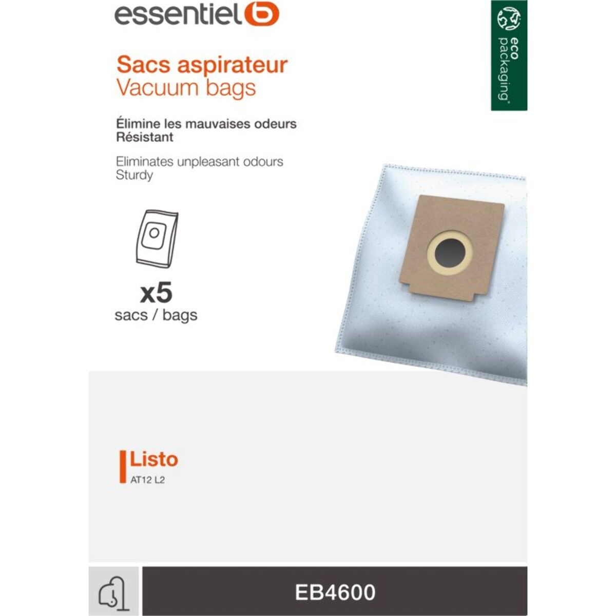 Sac aspirateur ESSENTIELB EB4600