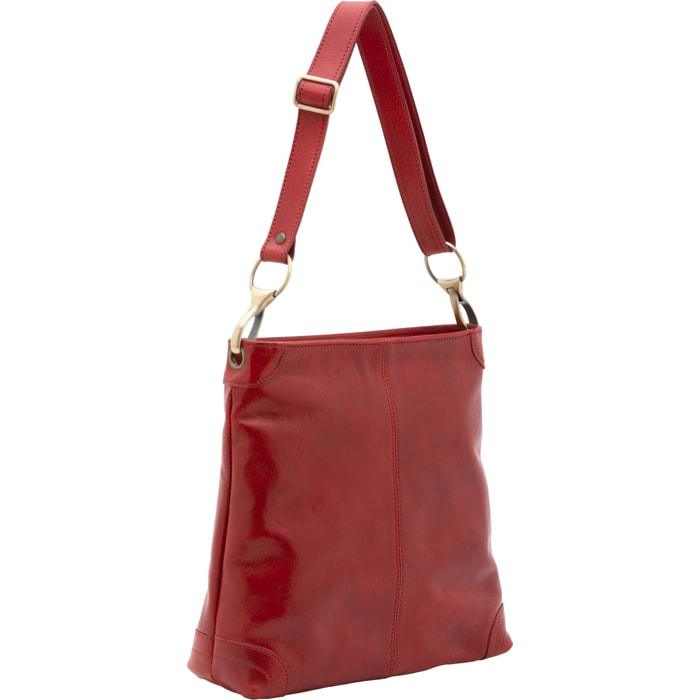 Borsa a spalla da donna - Modello False - 100% pelle - 32.0 x 32.0 x 11.0 cm