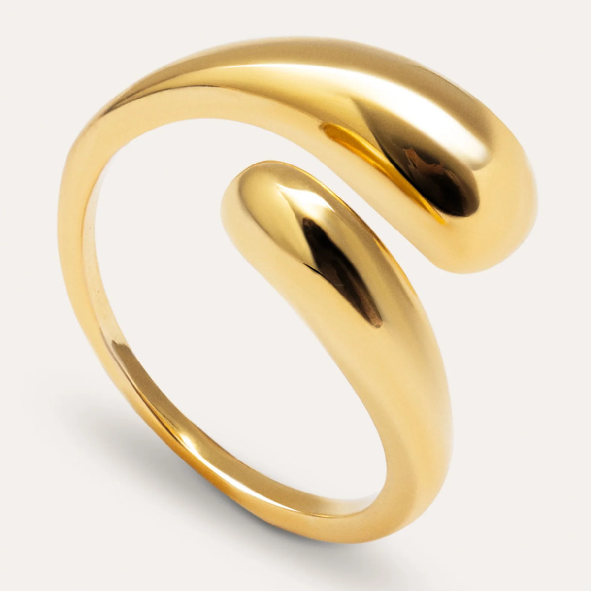 Anillo Abbraccio Acero Baño Oro