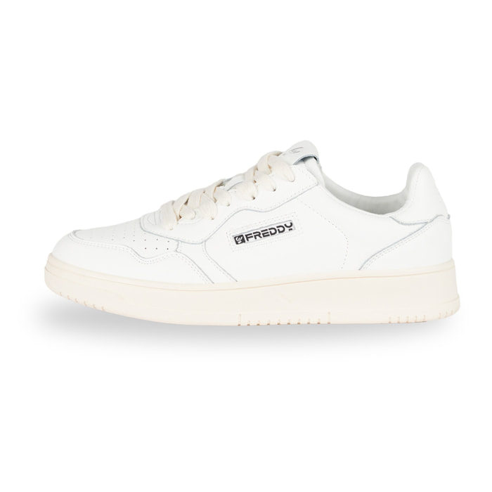 Sneakers in pelle stile basket