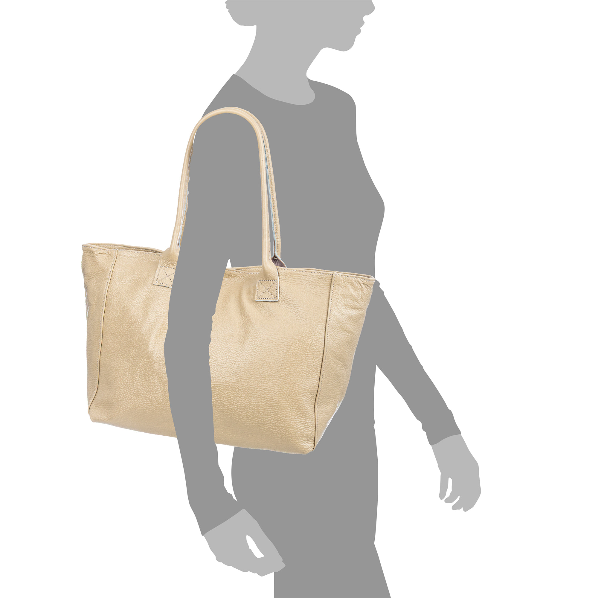 Avola borsa a spalla donna. Pelle autentica Dollaro.