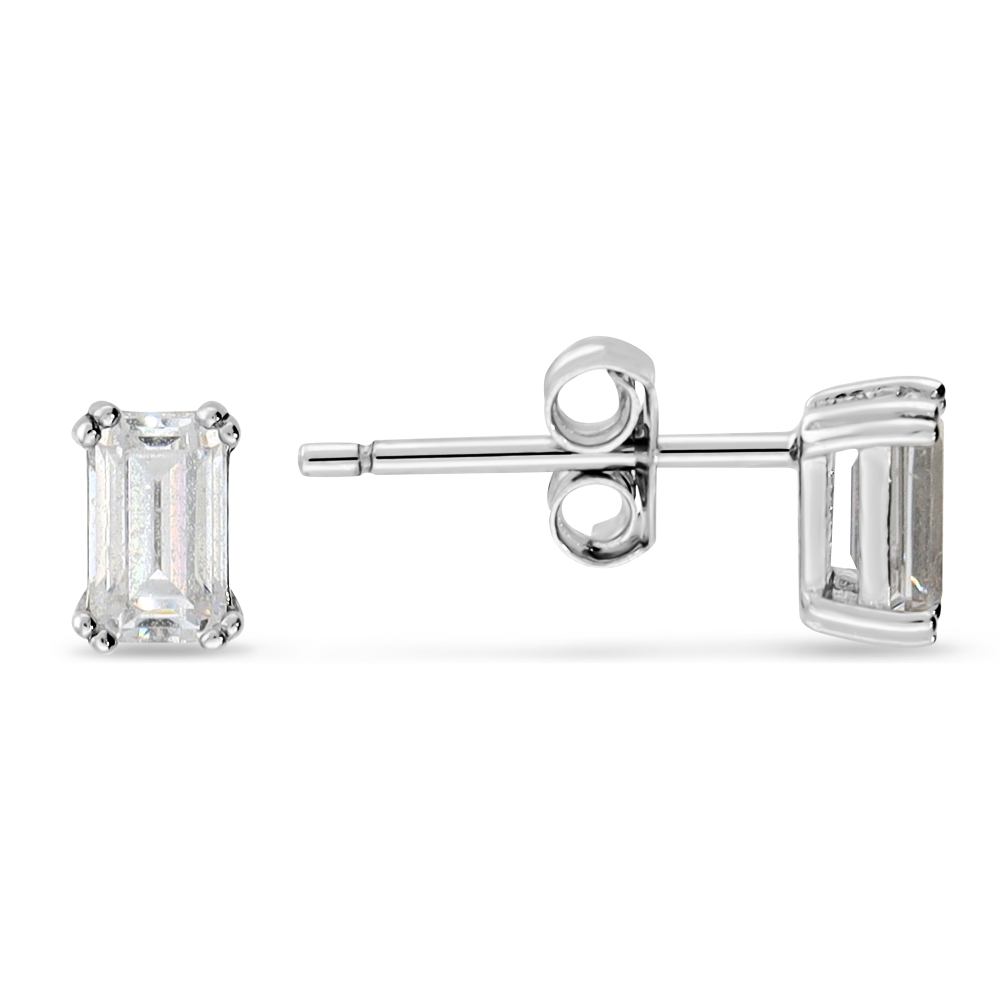 Orecchini in Argento 925 con Cubic Zirconia a Baguette