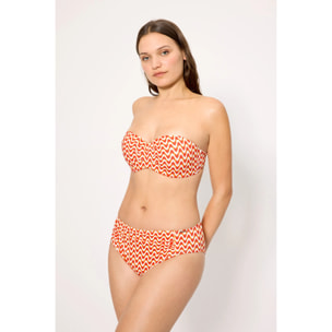 Slip bikini midi modellante Arancio
