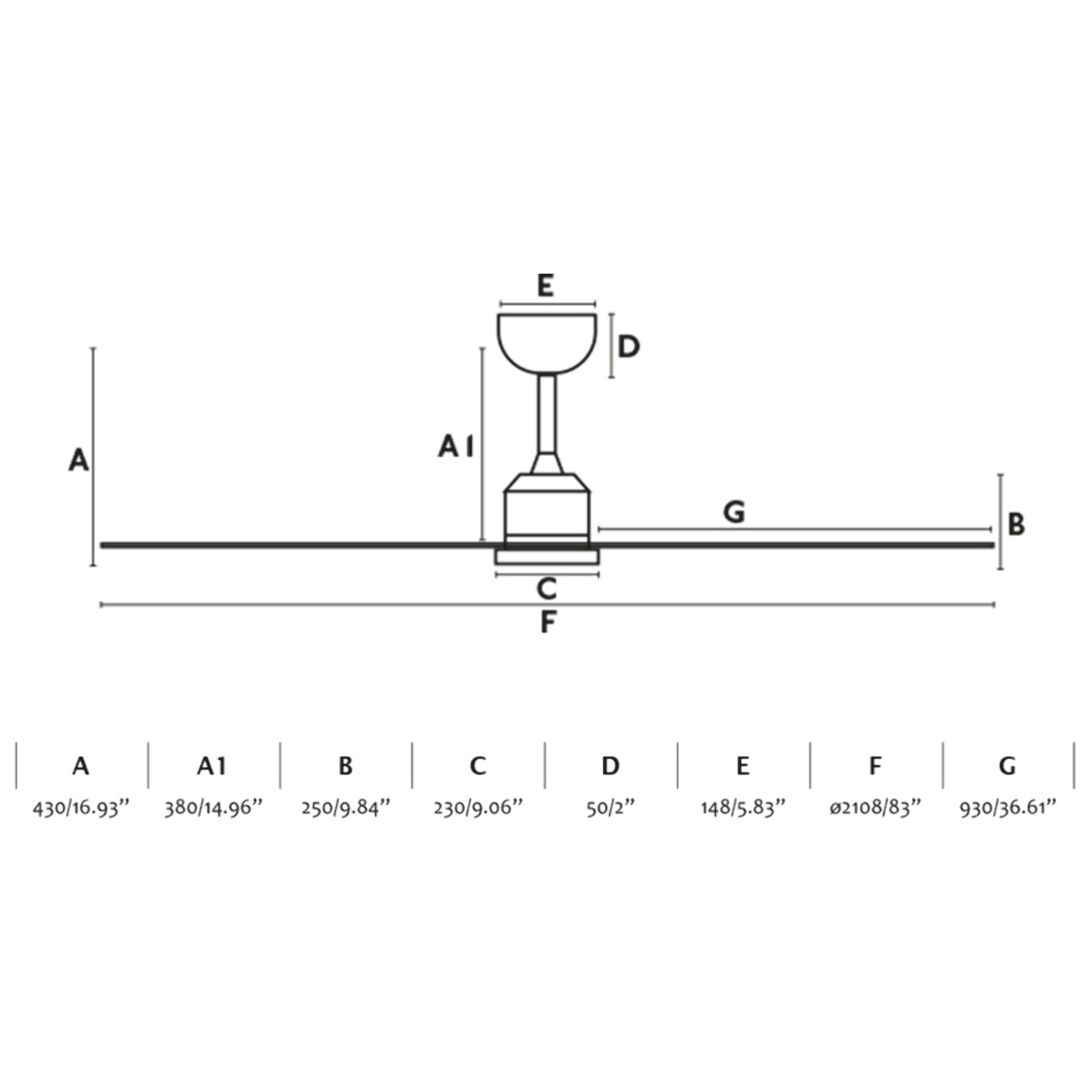 CIES XL LED ventilatore da soffitto bianco DC