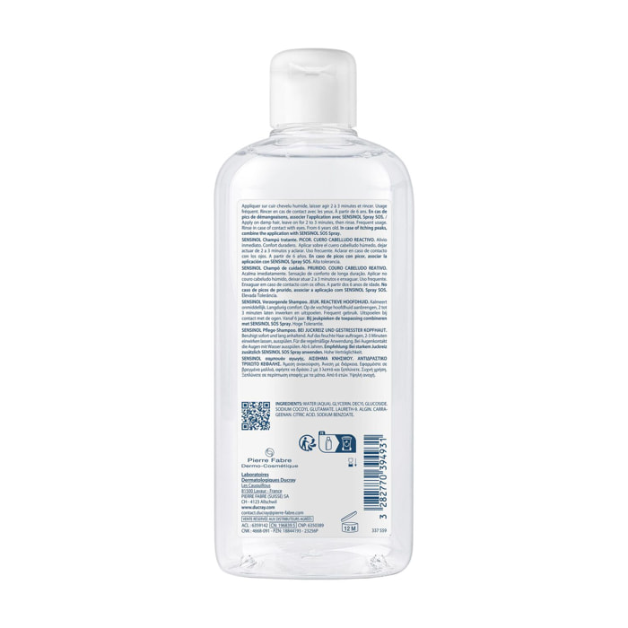 Sensinol Shampooing Traitant - Shampooing Traitant Démengeaisons Cuirs Chevelus réactif 400 ml