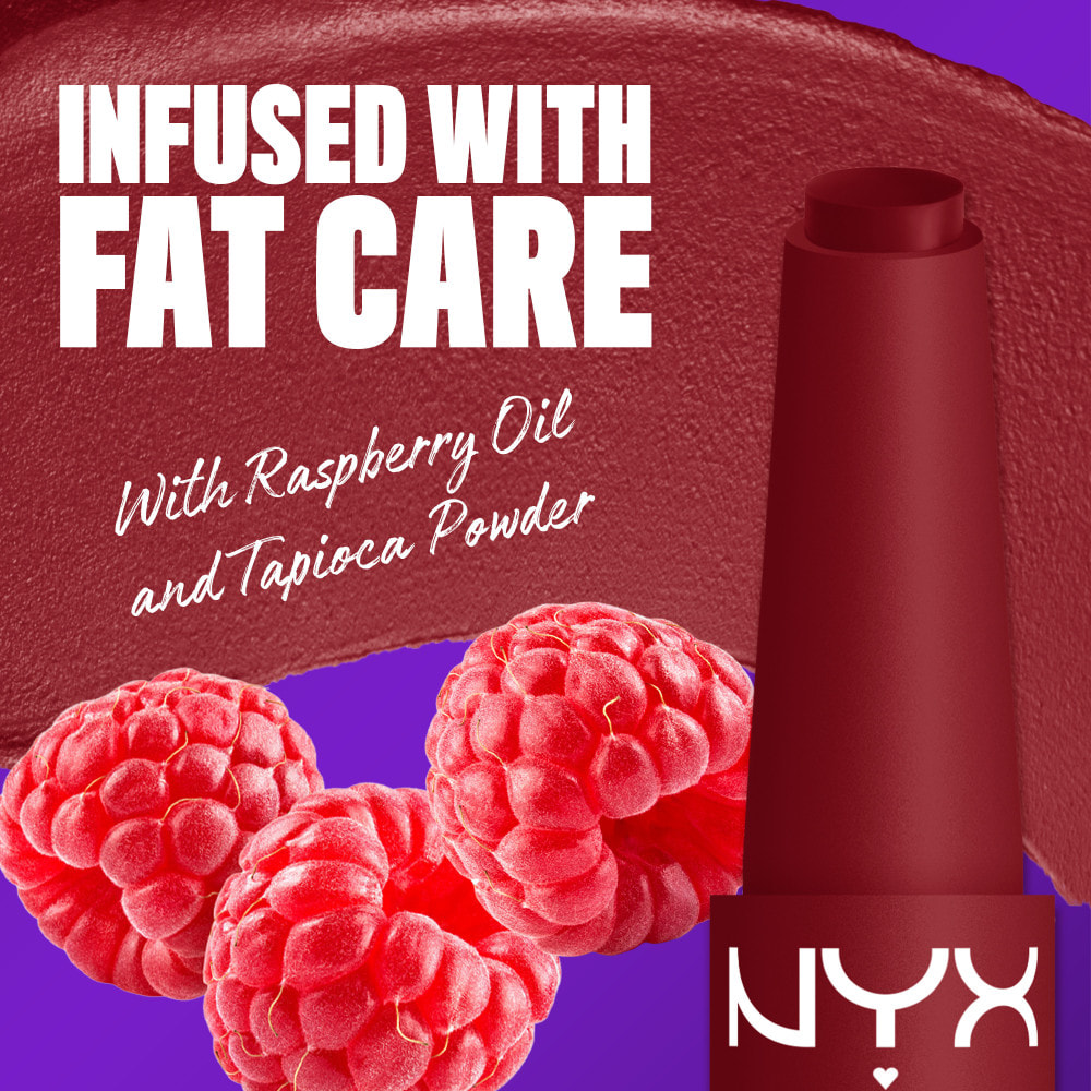 NYX Professional Makeup Fat Matte Rouge à Lèvres Mat Crémeux Berry Smooth