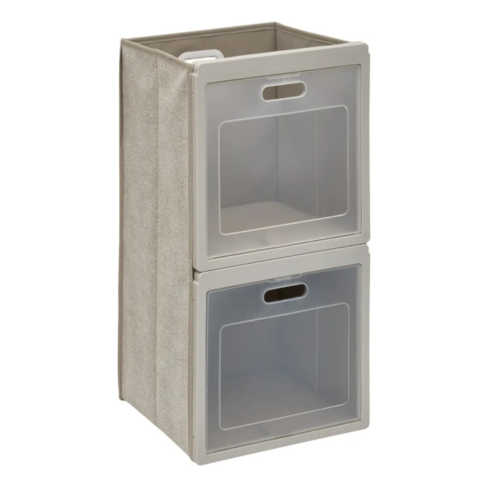 Rangement 2 cases pliable Cube'N Door 30,5x60,5cm beige