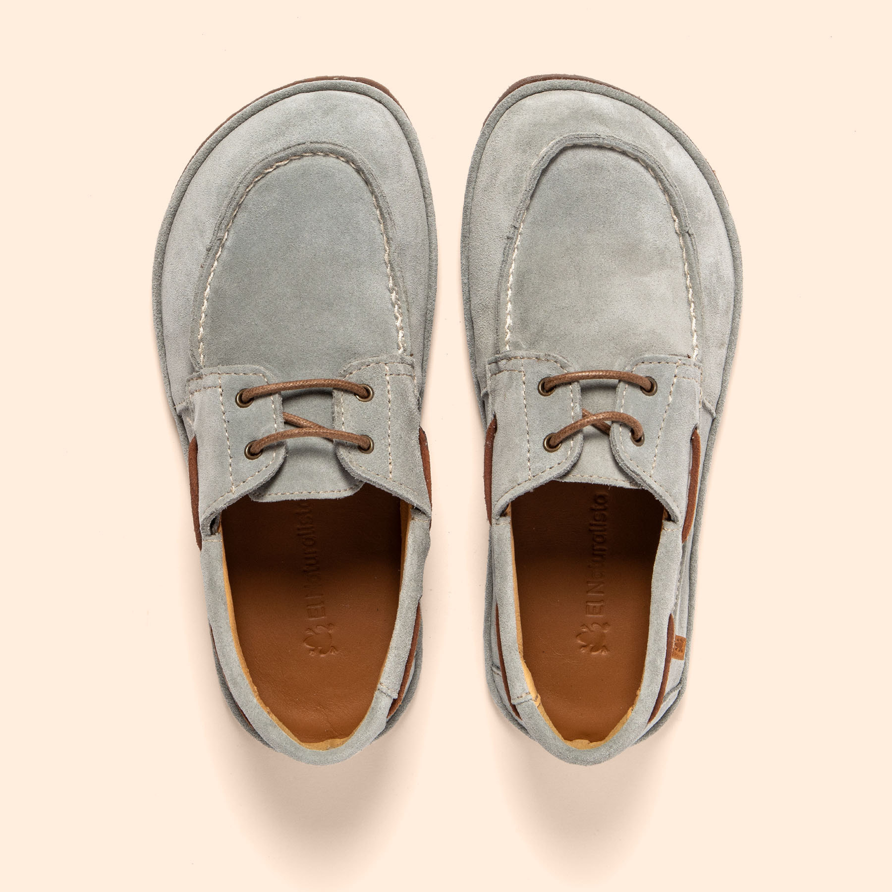 Zapatos N5675 SILK SUEDE BLUE/ BARE color Blue