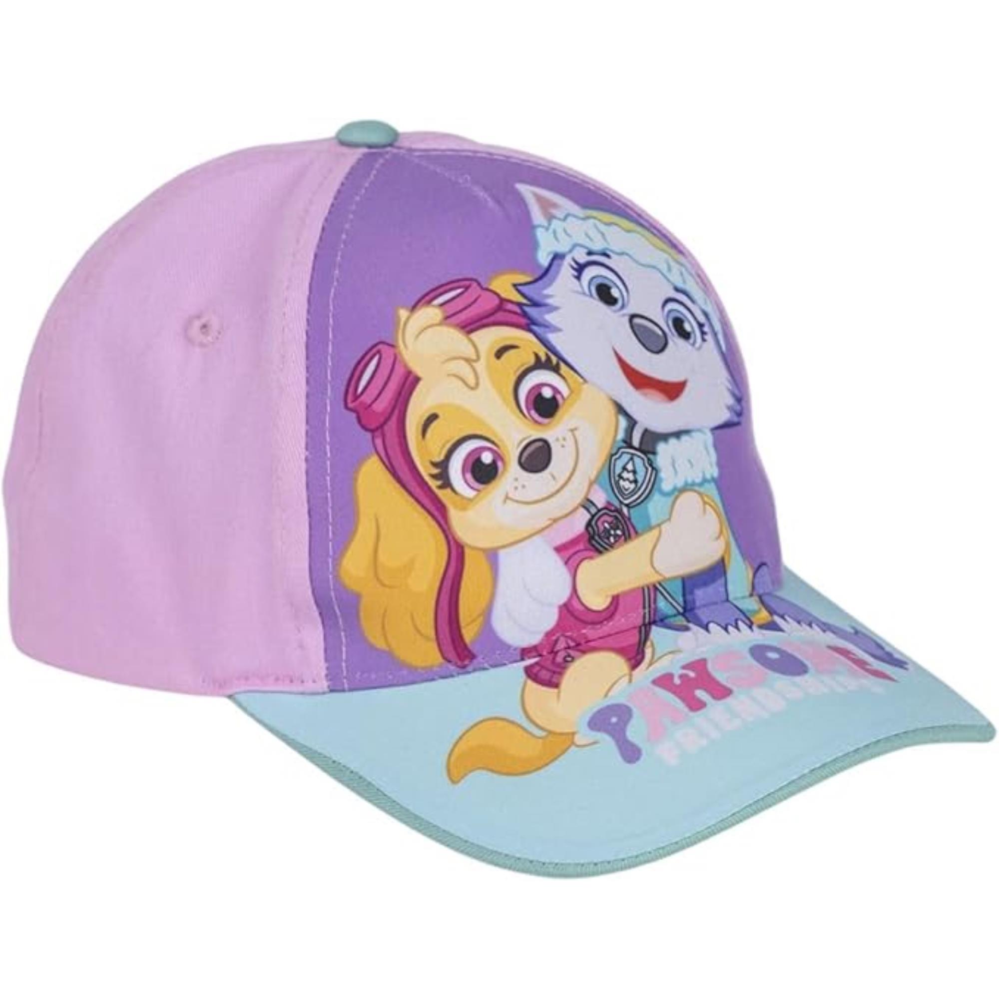 Gorra infantil con visera de la patrulla canina - color turquesa - medida de 53 cm - elaborada con 65% algodón y 35% poliéster - estampado de la patrulla canina