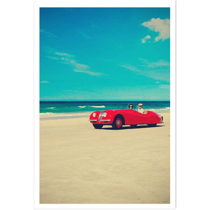 Poster red car Affiche seule