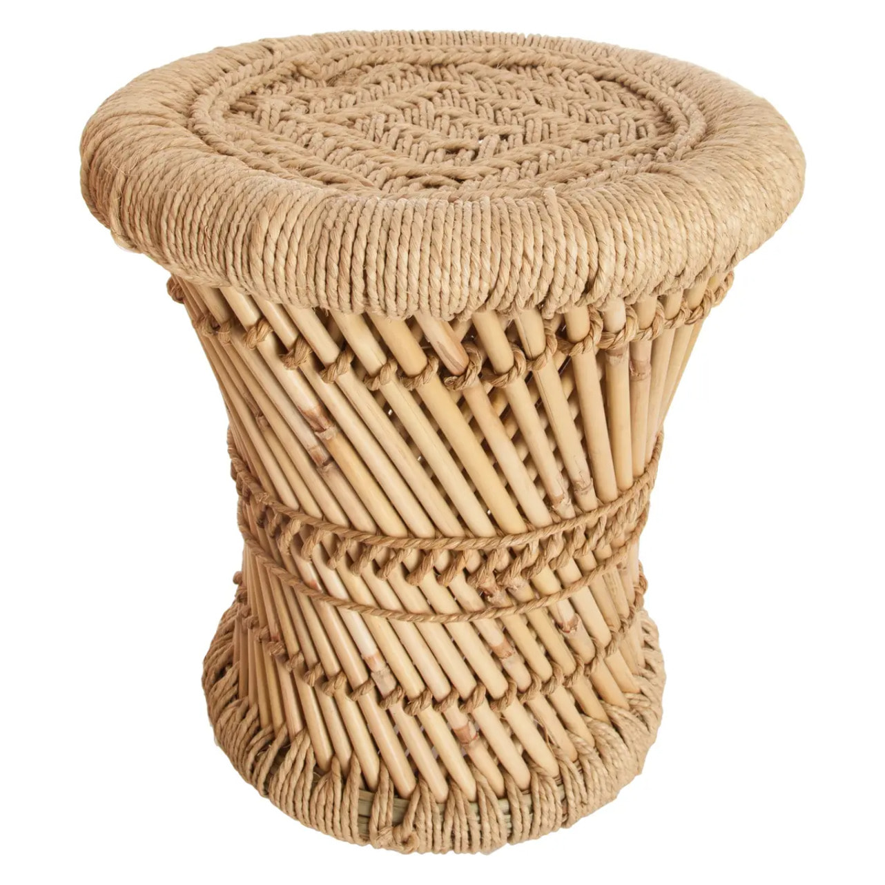 Lot de 2 tables gigognes "Ilyan" bambou D30/37cm