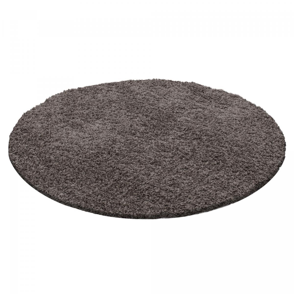 Tapis poils longs shaggy tissé motif uni ZASIVE