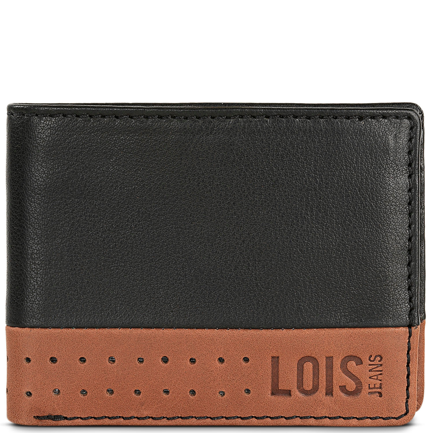 Cartera Hombre Piel Lois Durham Negro-Tan