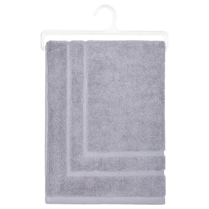 Tapis de bain coton gris taupe 50x70cm