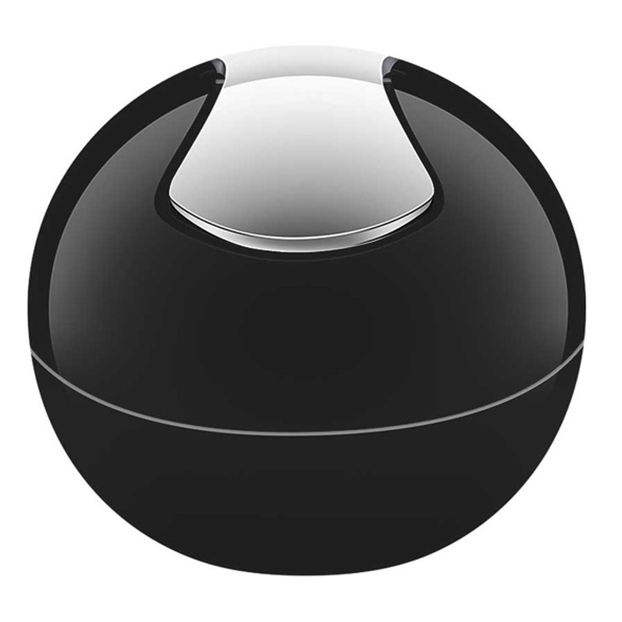 Spirella colección bowl, papelera ø16 x 14 cm (1 litro), poliestirol, negro