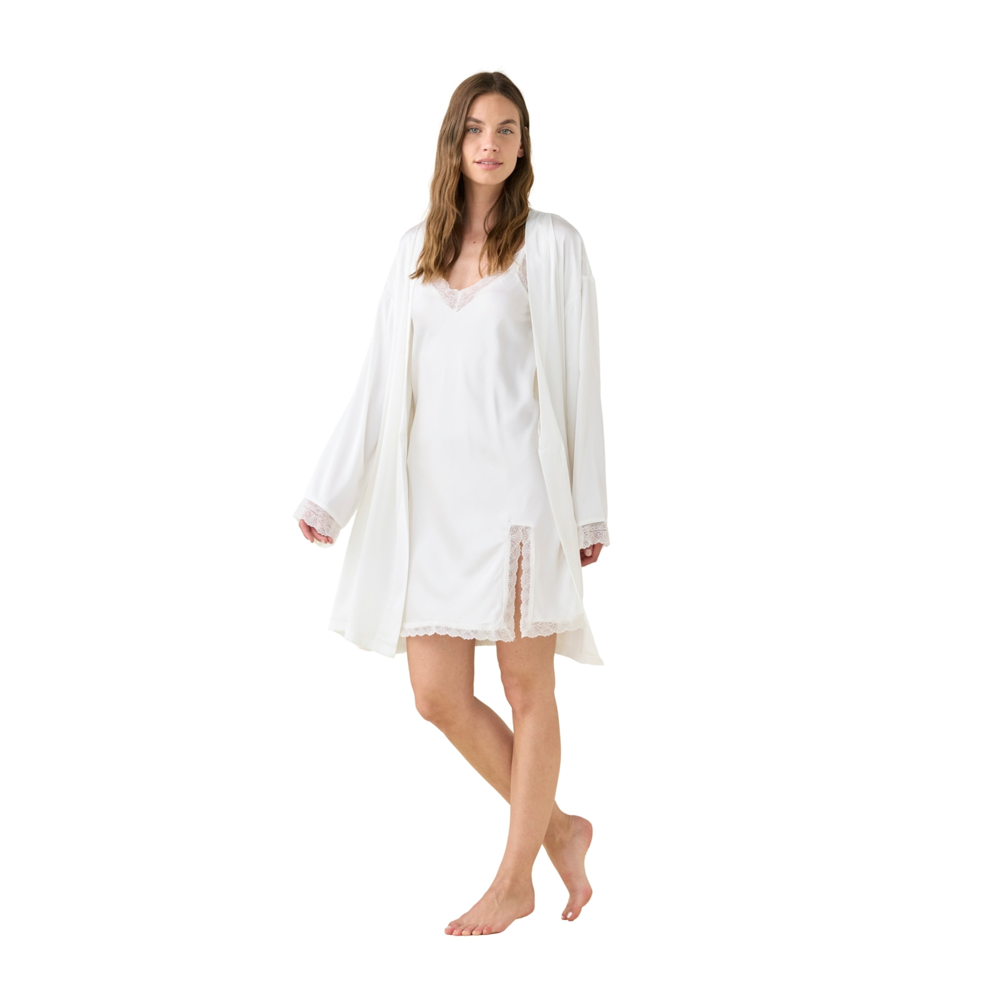 Completo due pezzi donna estivo in raso articolo bride. Noidinotte