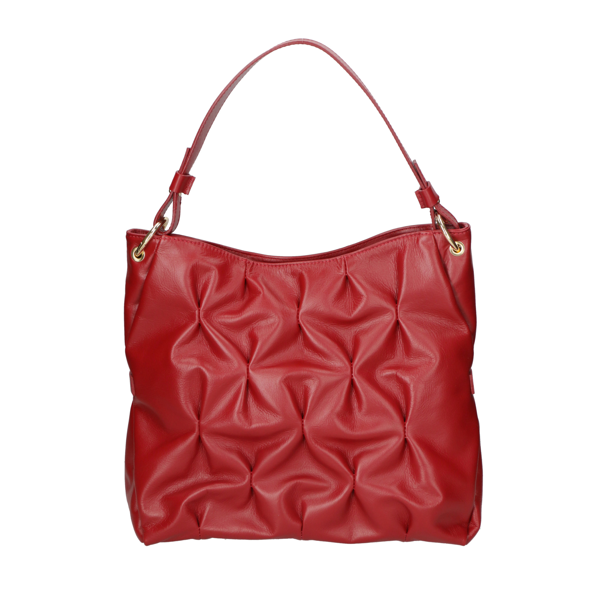 Borsa a spalla da donna In Vera pelle Made in Italy 34x28x12 cm