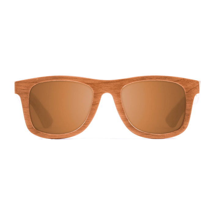 Gafas de sol KAU MIAMI - De madera skate / Polarizada marrón y marrón