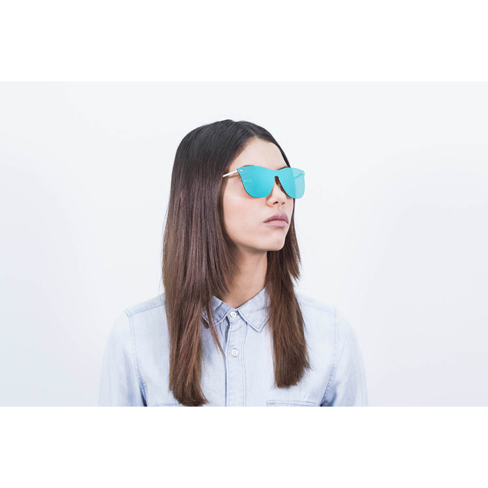 GAFAS DE SOL SUNPERS SAN FRANCISCO FLAT METAL de color Azul
