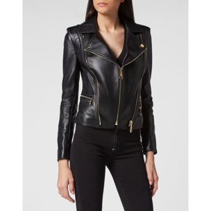 PHILIPP PLEIN Biker de cuero