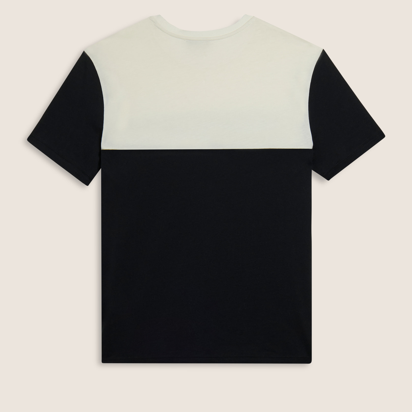 T-shirt colour block con stampa sulla spalla
