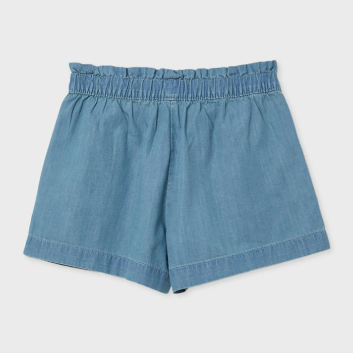 Short in chambray