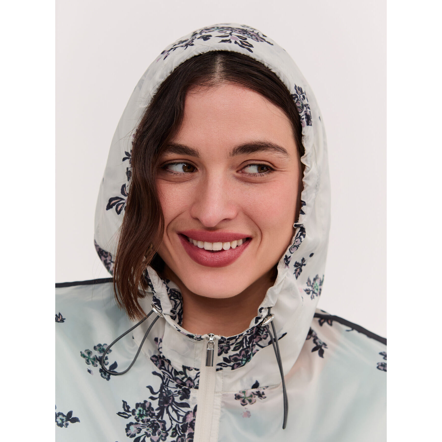 Fiorella Rubino - Bomber con estampado floral - Blanco