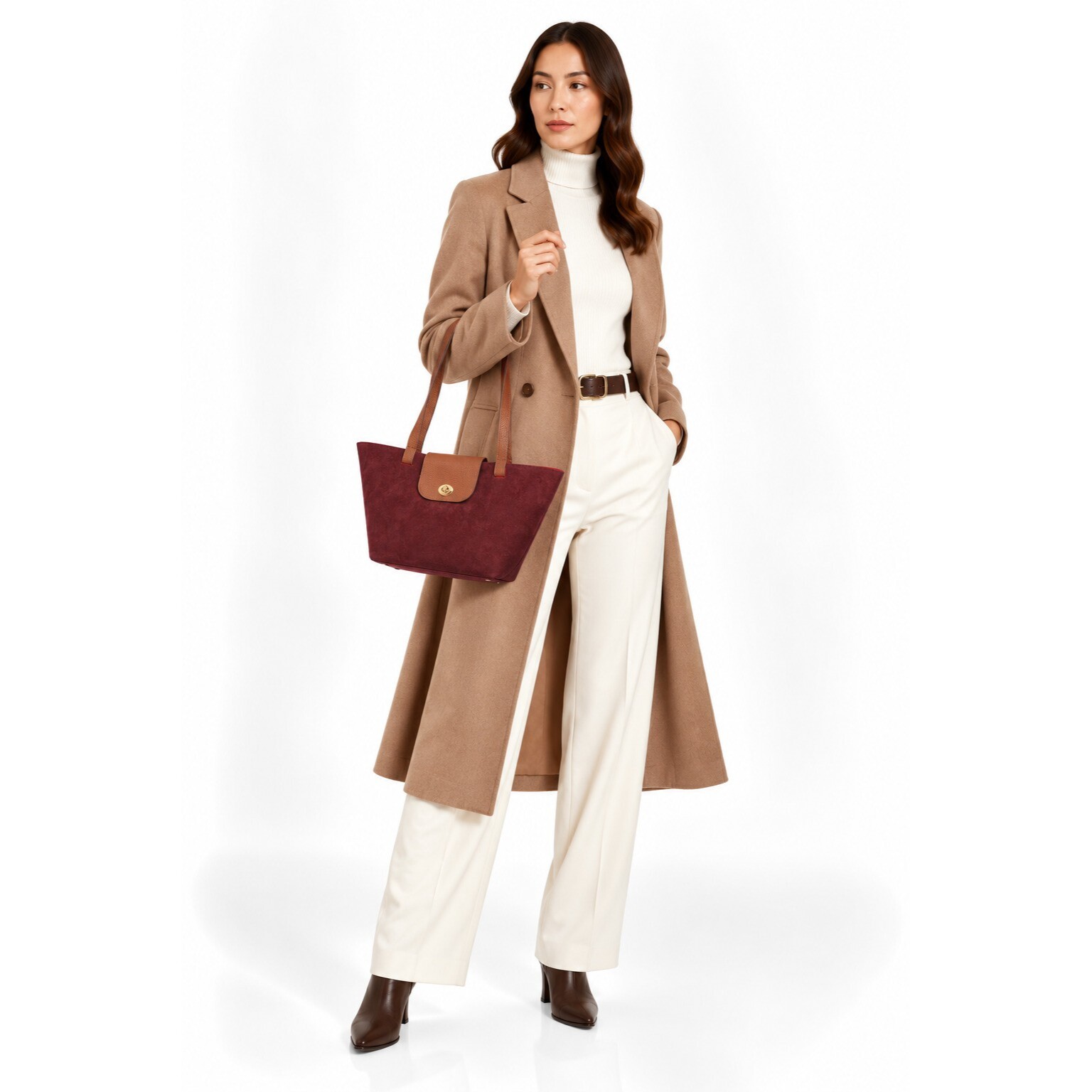 Tote Anna Luchini Bordeaux