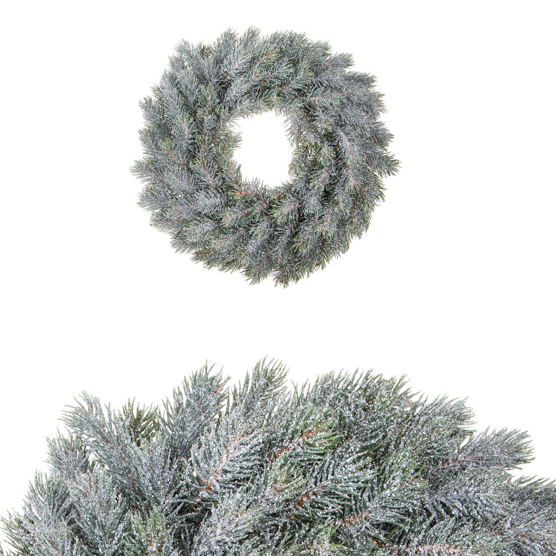 Corona natalizia - Pezzi 2 - 40xH40x10cm - Bianchi Dino SpA