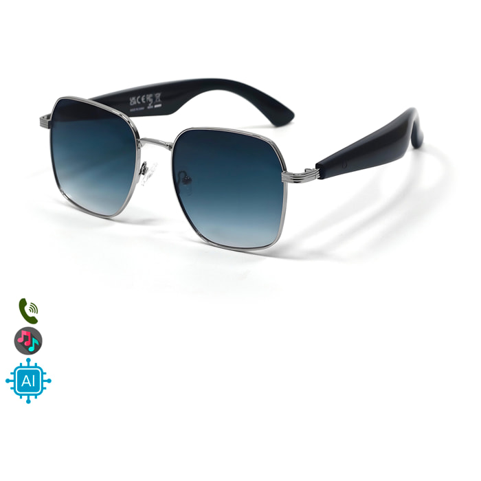 Gafas AI GY-200, traducción automática de +100 idiomas, agente AI, reproducción músical.