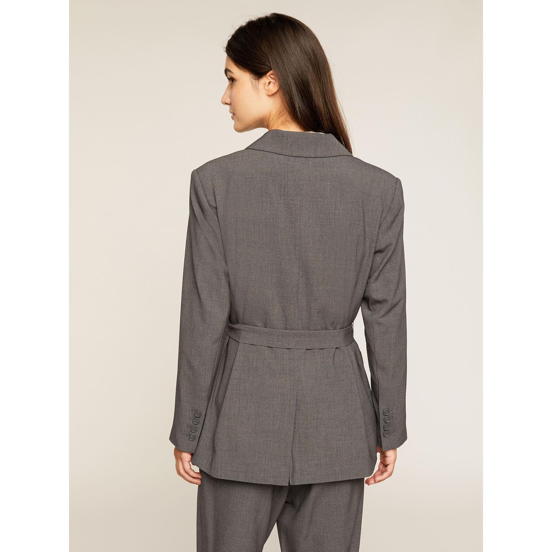 Motivi - Blazer con cintura - Grigio