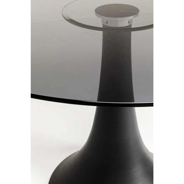 Table Grande Possibilita noire et verre fumé Kare Design
