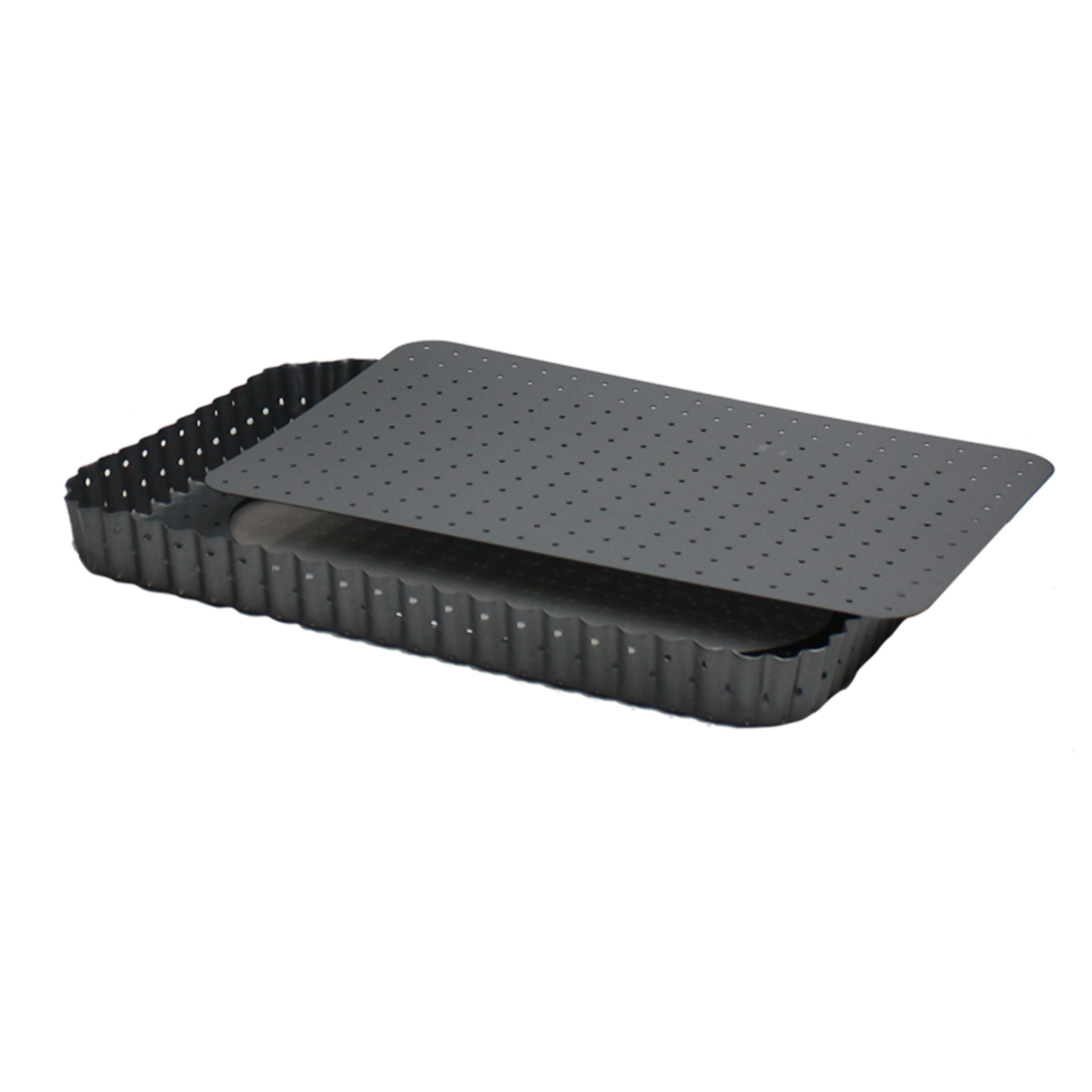 Moule à tarte rectangulaire micro perforé