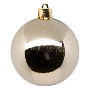 Boule de Noël plastique 70mm x8 nude