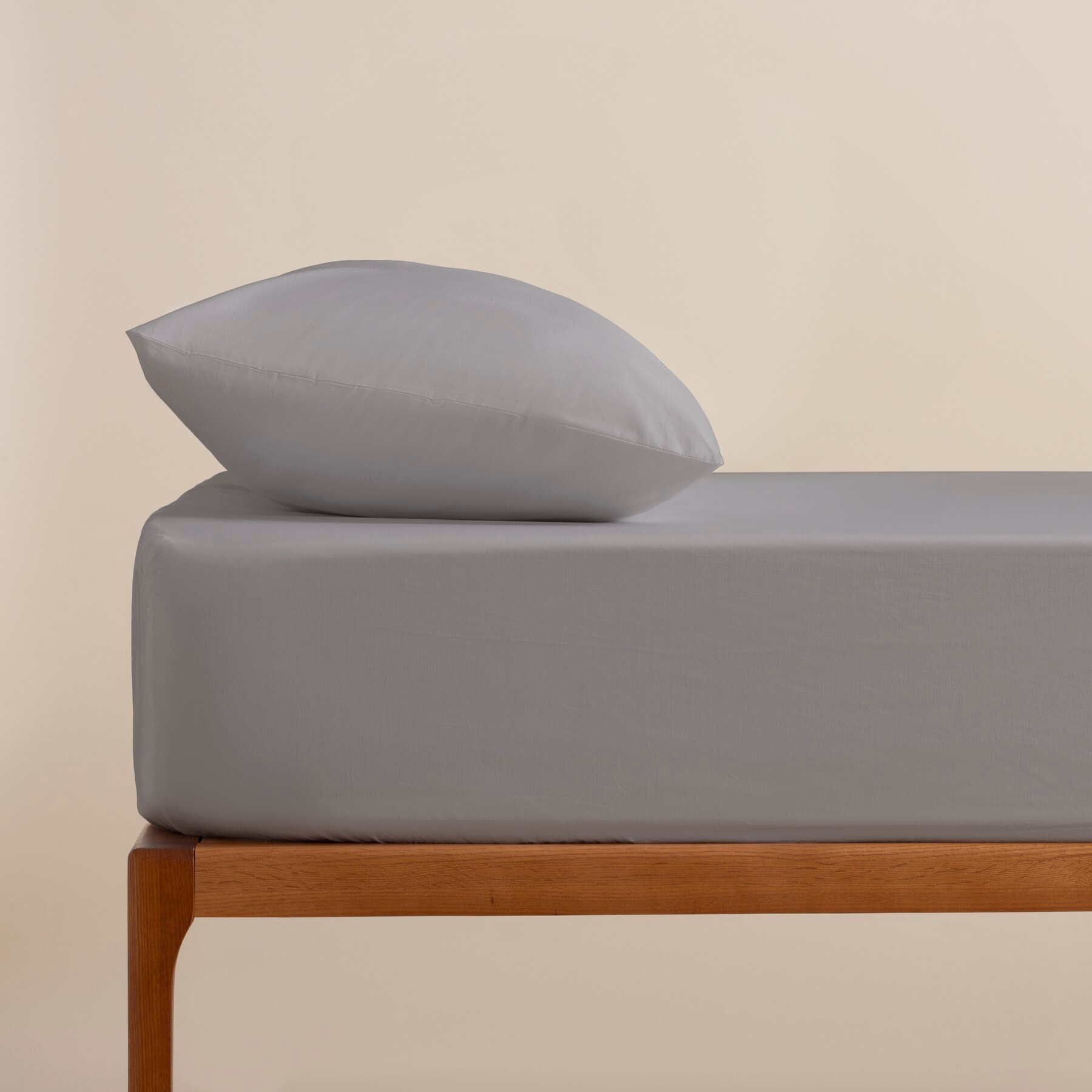 Drap-housse sakura gris