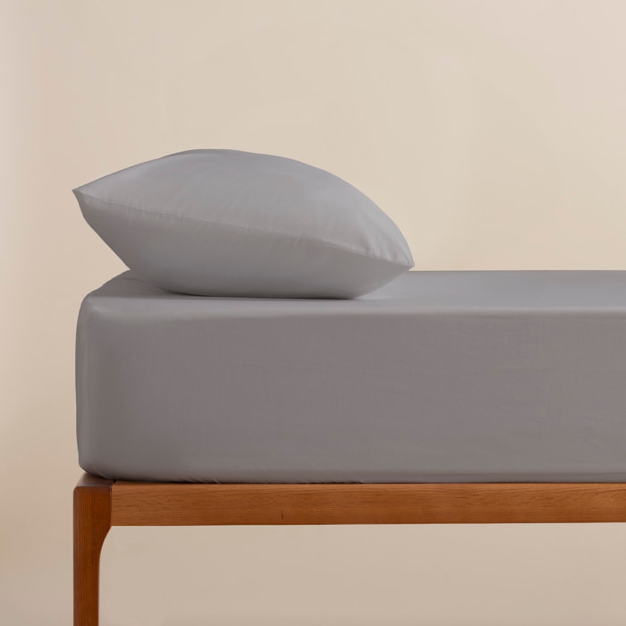 Drap-housse sakura gris